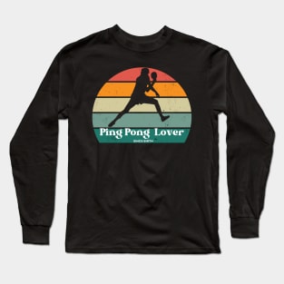 Retro Table Tennis Pro Tee - Rally Master Long Sleeve T-Shirt